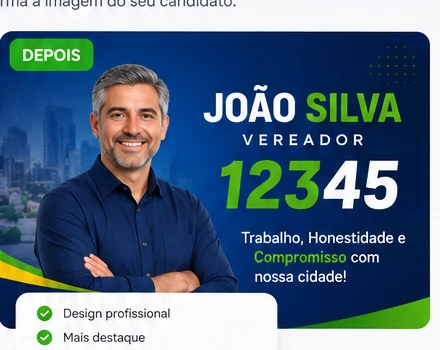 Exemplo de arte profissional depois